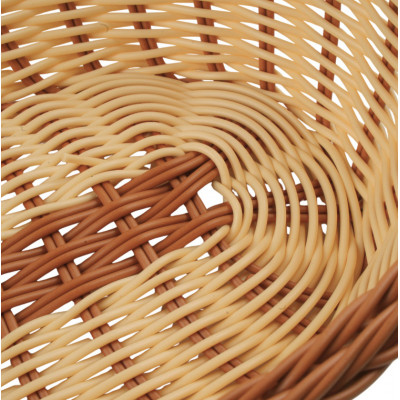 Owalny koszyk na pieczywo 26 × 21 cm, kremowy
