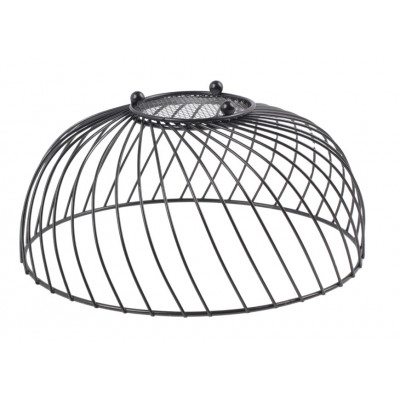 Metalowy koszyk na owoce 22 cm, czarny