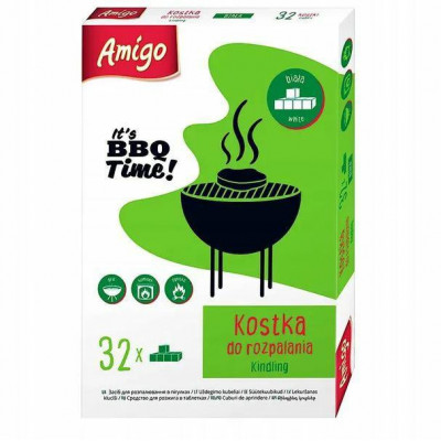 Rozpałka do grilla w kostkach Amigo 32 sztuki