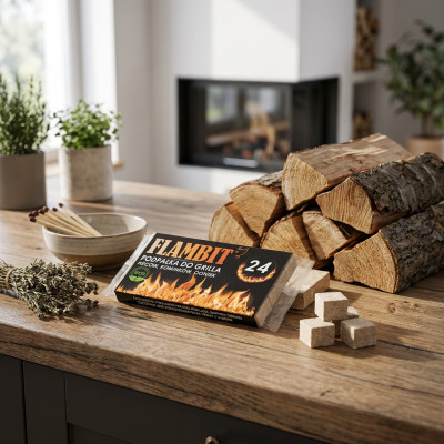 Ekologiczna podpałka Flambit 24 kostki