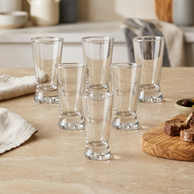 Komplet 6 kieliszków do wódki gładkie 25 ml