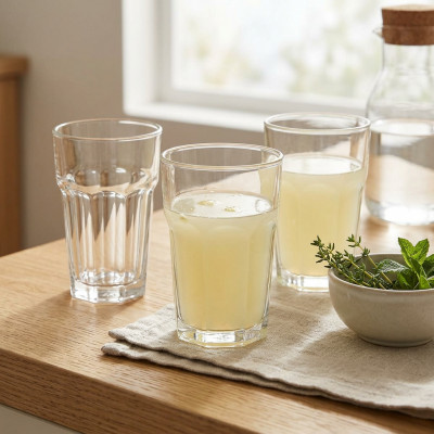 Komplet szklanek do soków i napojów wysokie 300 ml 3 szt