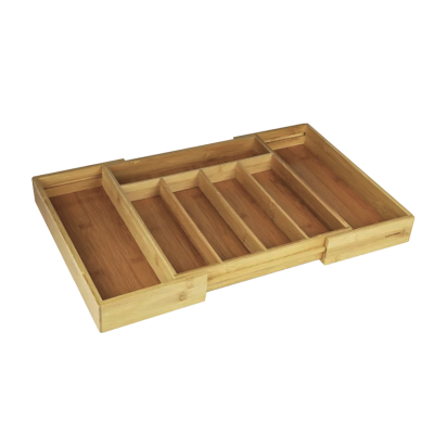 Wkład do szuflady wkład na sztućce bambusowy TOPFANN 52x32x5 cm