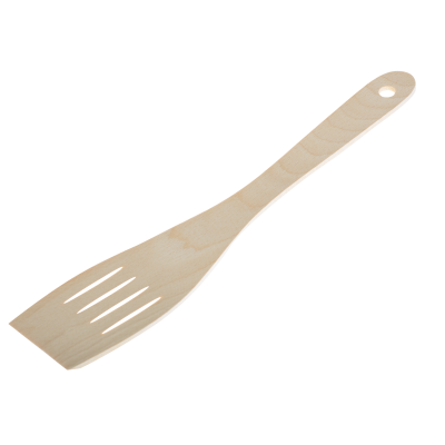 Łopatka kuchenna drewniana ażurowa 30 cm