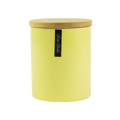 Pojemnik ceramiczny na produkty sypkie Napoli żółty 500 ml