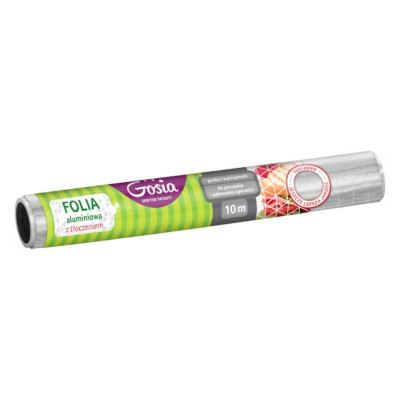 Folia aluminiowa z tłoczeniem na rolce GOSIA 10m