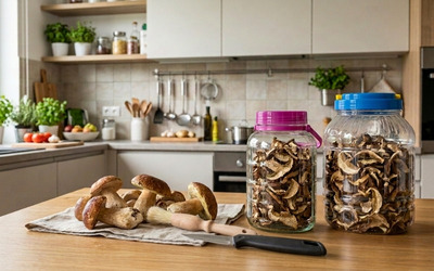 Jak suszyć grzyby w piekarniku i suszarce? W czym przechowywać zbiory, żeby nie spleśniały?